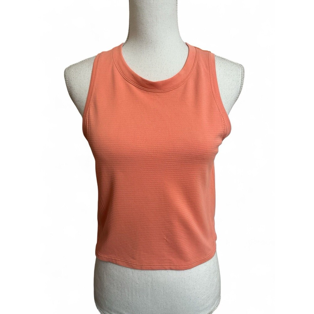 Lululemon Women's S 4-6 Coral Tech Muscle Crop Tank Top Tech Running (READ)